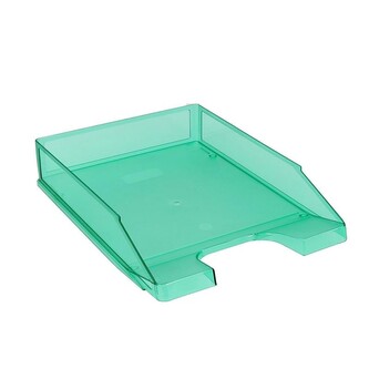 Zásuvka PP A4 - zelená transparentní