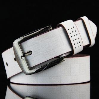 Opasek kožený Gaira 710001 - bílý, 110