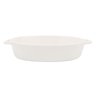 REGULAR NACZYNIE OWALNE DO ZAPIEKANIA 31 x 19 x 5,5 CM 1,4 L PORCELANA KREMOWA OPASKA NEW