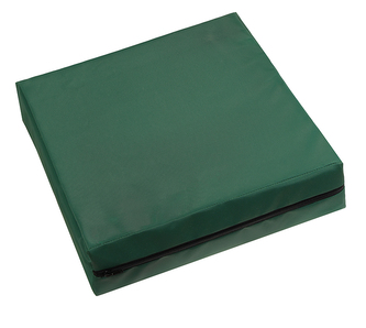 Sedák nepromokavý - zelená - 40x40x10 cm - potah na zip