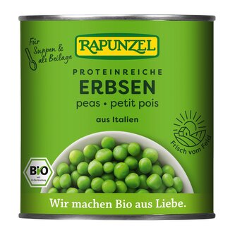 Hrášek sterilovaný 340 g BIO   RAPUNZEL