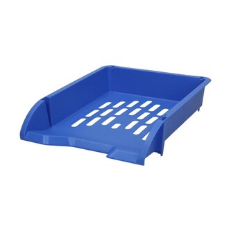 Úložná zásuvka z perforovaného PP A4 - modrá