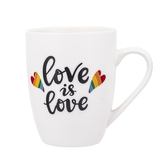 KUBEK BARYŁKA 340 ML NBC DEK. LOVE IS LOVE BIAŁY