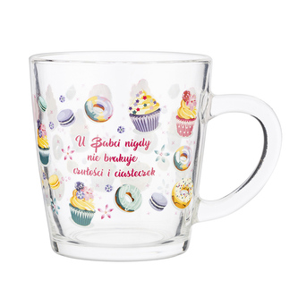 BABCINE SŁODKOŚCI KUBEK Z DEKORACJĄ 350ML (color box)