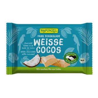 Čokoláda bílá s kokosem 100 g BIO   RAPUNZEL