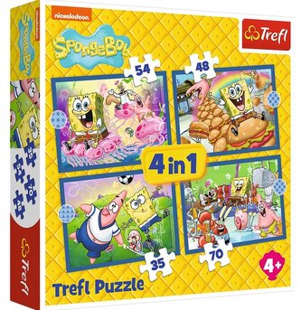 Puzzle 4w1 Podwodne życie SpongeBoba TREFL