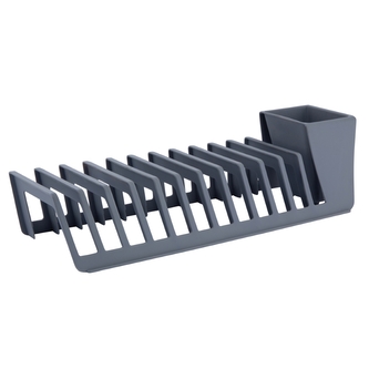 OCIEKACZ NA TALERZE I SZTUĆCE SZARY