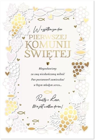 Karnet Primus Komunia