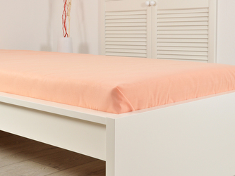 B.E.S. - Petrovice, s.r.o. Prostěradlo Jersey česaná bavlna MAKO - Meruňková Rozměr: 200 x 200