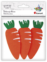 Marchew filcowa 3szt., Craft-Fun