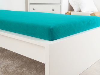 B.E.S. - Petrovice, s.r.o. Prostěradlo FROTÉ dětské - Zelený tyrkys Rozměr: 60 x 120