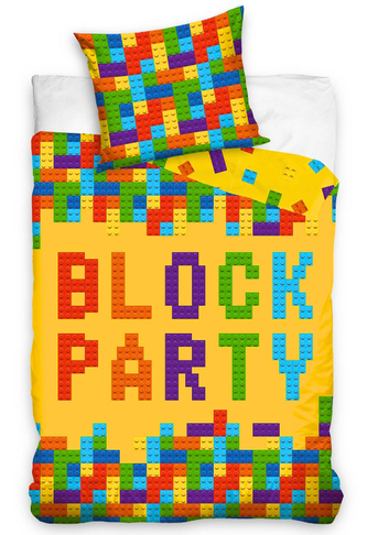 TipTrade Povlečení bavlněné 140x200 +70x90 - Stavebnice Block Party