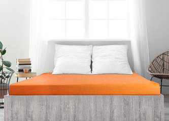 B.E.S. - Petrovice, s.r.o. Prostěradlo Froté PERFECT - Sytá oranžová Rozměr: 200 x 200