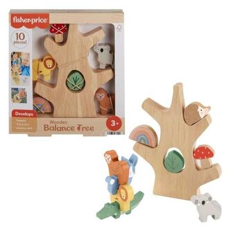Fisher-Price. Drewniane drzewko Zestaw klocków