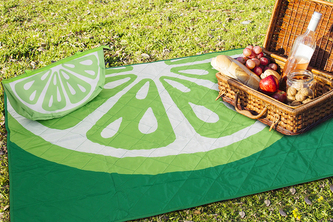 B.E.S. - Petrovice, s.r.o. Pikniková deka s taškou 120x160cm - Limeta