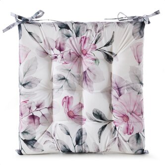 Zahradní prošívaný podsedák na židli FLOWERS II. 40x40 cm Mybesthome