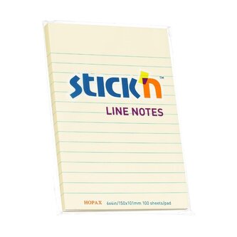 Notes samoprzylepny 152x101mm 100K żółty pastel