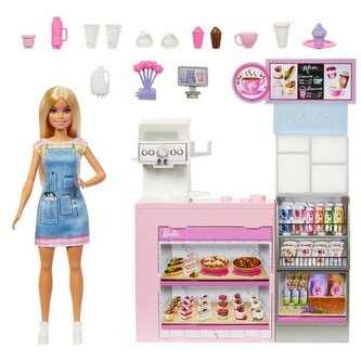 Barbie Kawiarnia Zestaw z lalką baristką
