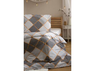 Jerry Fabrics s. r. o. Povlečení KREP 140x200+70x90 - Káry tmavě šedé