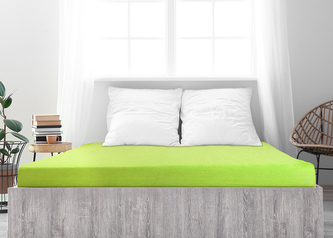 B.E.S. - Petrovice, s.r.o. Prostěradlo Froté PERFECT - Svítivá zelená Rozměr: 200 x 200