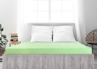 B.E.S. - Petrovice, s.r.o. Prostěradlo Froté PERFECT - Světlá zelená Rozměr: 140 - 160 x 200