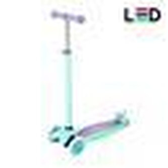 HLB1310 FIALOVÁ DĚTSKÁ TŘÍKOLOVÁ KOLOBĚŽKA S LED NILS FUN