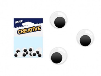 Pohyblivé oči 1cm 12ks