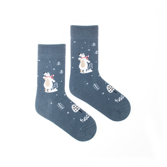 Dětské ponožky Macik polární Modré XS (19-22)