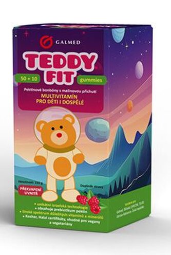 Multivitamin TeddyFit gummies 50+10ks ASTRONAUT Galmed