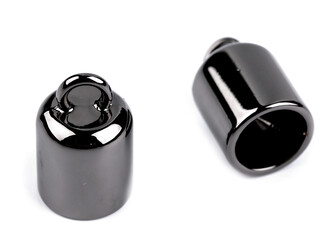 Kovová koncovka na šňůru Ø9 mm - 10 ks - 3 nikl černý