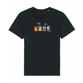 Tričko Zvířecí večírek Černé XL