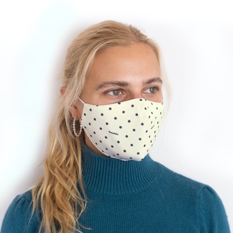 Rouška Fusakle Puntíkáč máslo Béžové