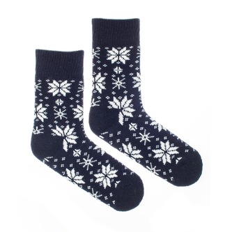 Vlněné ponožky Vlnáč Vločka modrá Modré M (39-42)