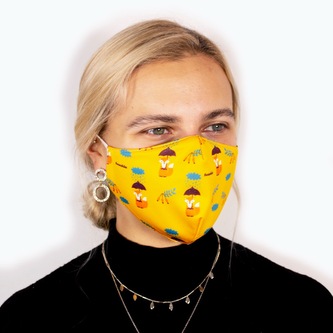 Rouška Fusakle Liška Oranžové