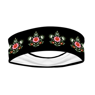 Čelenka Majolika květ černá Černé