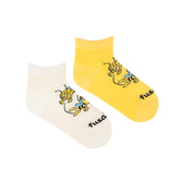 Dětské ponožky tříčtvrteční Včelka Mája Žluté S (23 - 26)