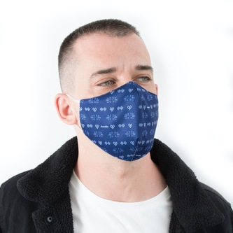 Rouška Fusakle Modrotisk Čičmany Modré