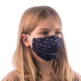Rouška dětská Fusakle Modrotisk Čičmany Modré