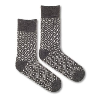 Vlněné ponožky Vlnáč Plusko šedé Šedé L (43-46)