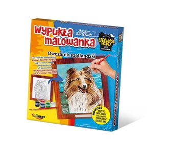 Wypukła malowanka Psy - Owczarek szetlandzki