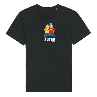 Tričko Pat a Mat - A je to! černé Černé XL