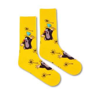 Ponožky Krtek žlutý Žluté L (43-46)