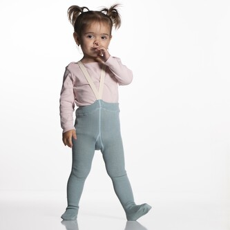 Dětské punčochy na kšandy BIO bavlna modré Modré 74/80