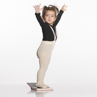 Dětské punčochy na kšandy BIO bavlna krémové Béžové 62/68