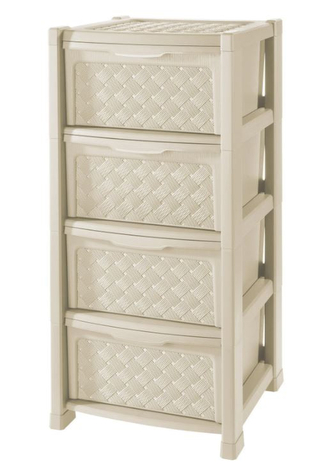 Zásuvka ARIANNA 4, krémová