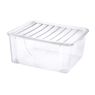 Úložný box DODO STOCK  s víkem 16,7L transparent