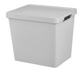 Úložný box MAYA XL s víkem - 23,9 l šedá