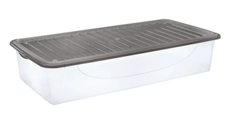 Úložný box DODO STOCK-BOX 35,6 l transparent/šedá