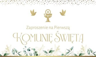 Zaproszenie Komunia (10szt)