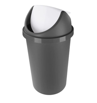 Odpadkový koš SWING  25L,grafit/bílá